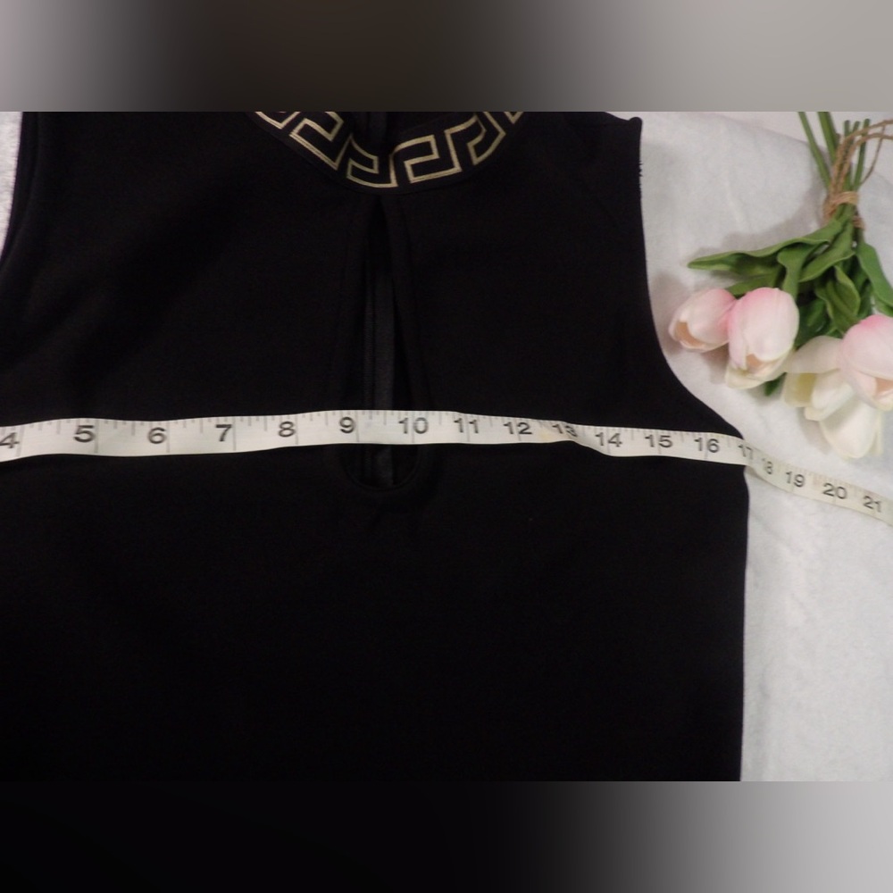 Valentino Black Asymmetrical  Sleeveless Dress - Picture 4 of 11
